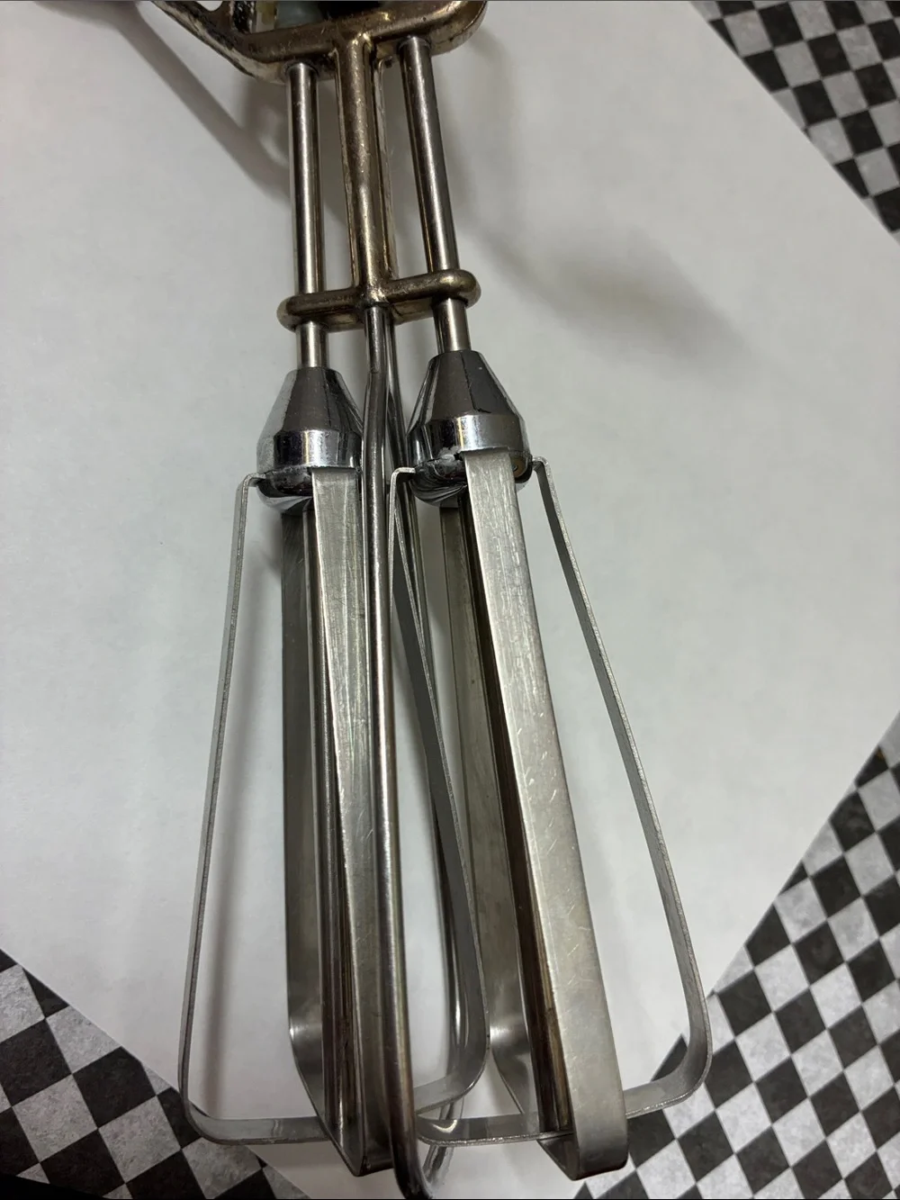 Vintage Silver-Tone Kitchen Utensil Set - Silver and Wood Accents